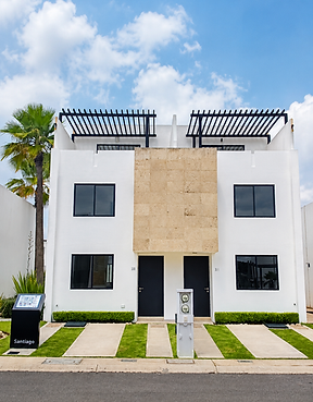 Fachada modelo Santiago con Roof Garden